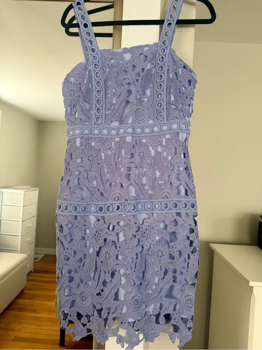 Lace Lavender Wedding Dress